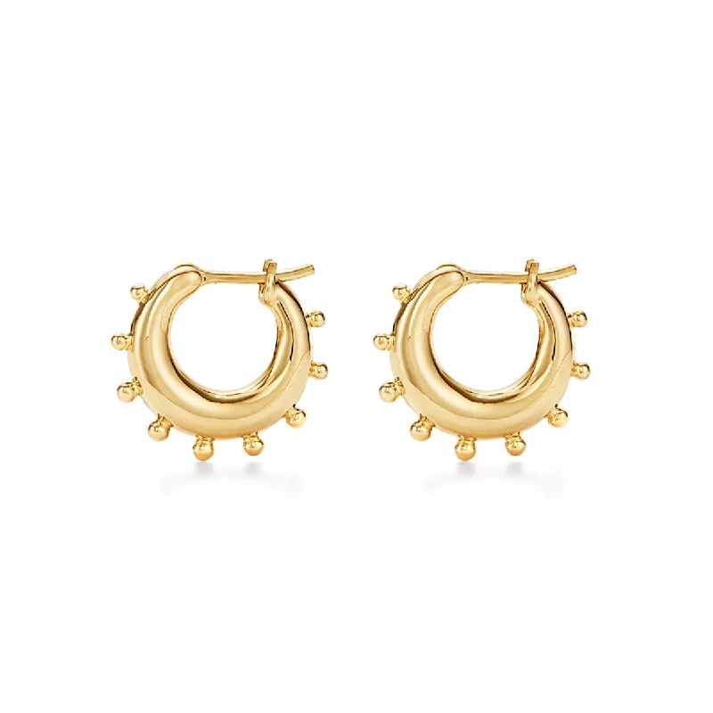 Small hoop earrings for a delicate and understated everyday wear-18K Yoga Hoops