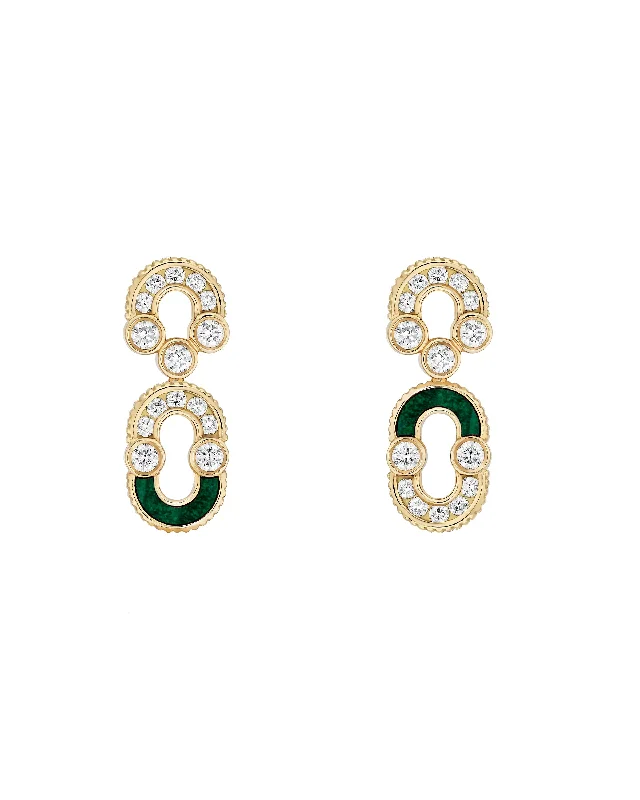 Hoop earrings with cut-out designs for a creative and lightweight effect-Magnetic Solo Semi Earrings