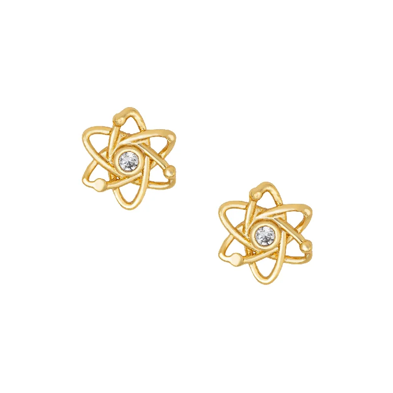 Best hoop earrings with matte finish for a sophisticated, understated design-Atom Studs