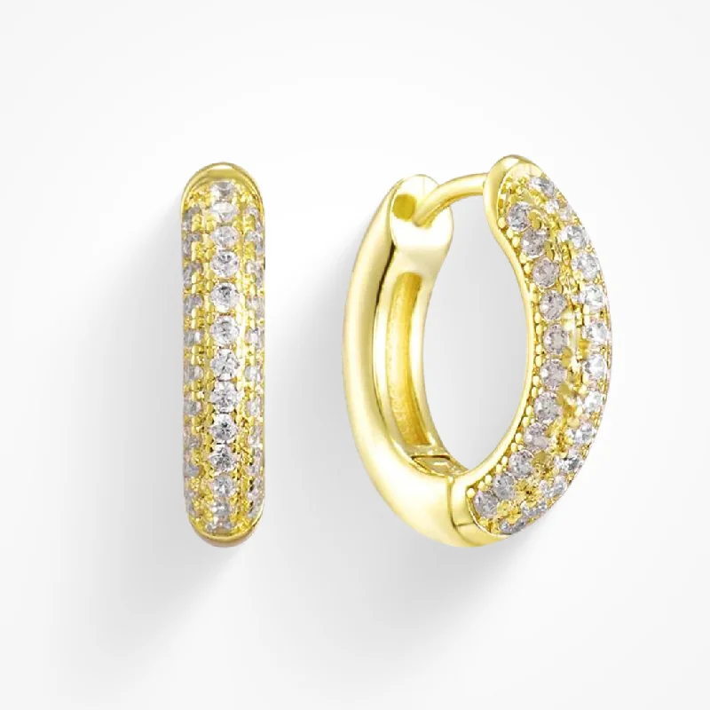 Best hoop earrings with enamel details for a colorful and modern look-Bella Earrings