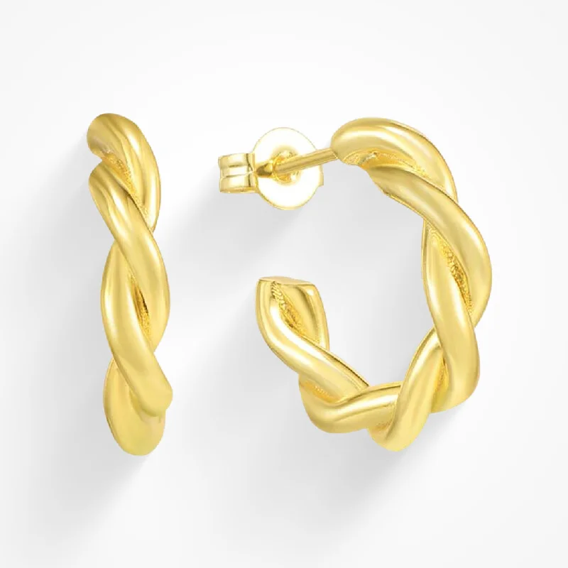 Best hoop earrings with snake chain details for a sleek and modern touch-Bellini Hoops