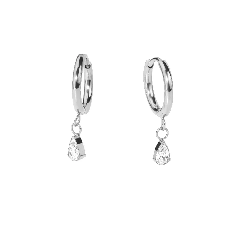 Hoop earrings with oversized designs for a bold, fashion-forward statement-Beth Huggie Earrings