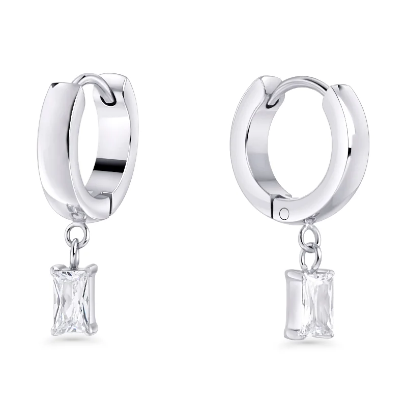 Hoop earrings with diamond-cut surfaces for added sparkle and shine-Cassis Huggie Earrings