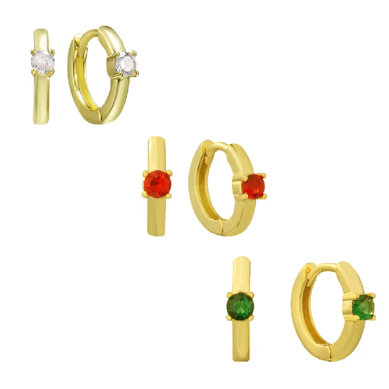 Hoop earrings with removable pendants for a versatile and customizable accessory-Champagne Earrings