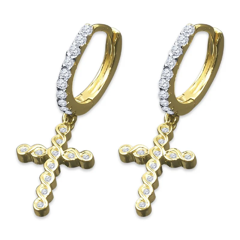 Best hoop earrings with gold for a luxurious and timeless look-DOMINIQUE SILVER EARRINGS | BMW9214492