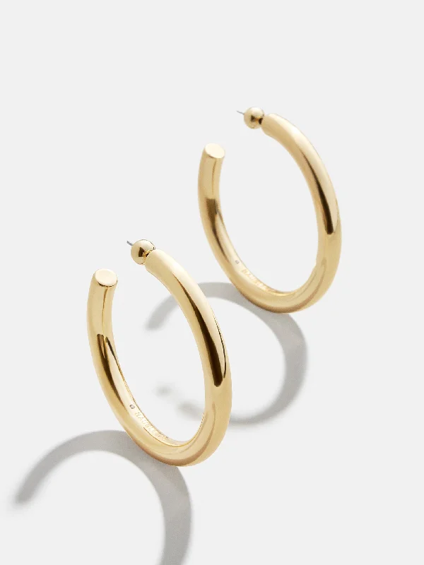 Hoop earrings with stacked layers for a bold and textured design-Dalilah Earrings - 46MM