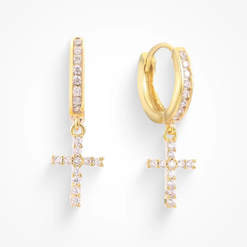 Hoop earrings with polished metal for a shiny and high-quality finish-Don't Cross Me Earrings