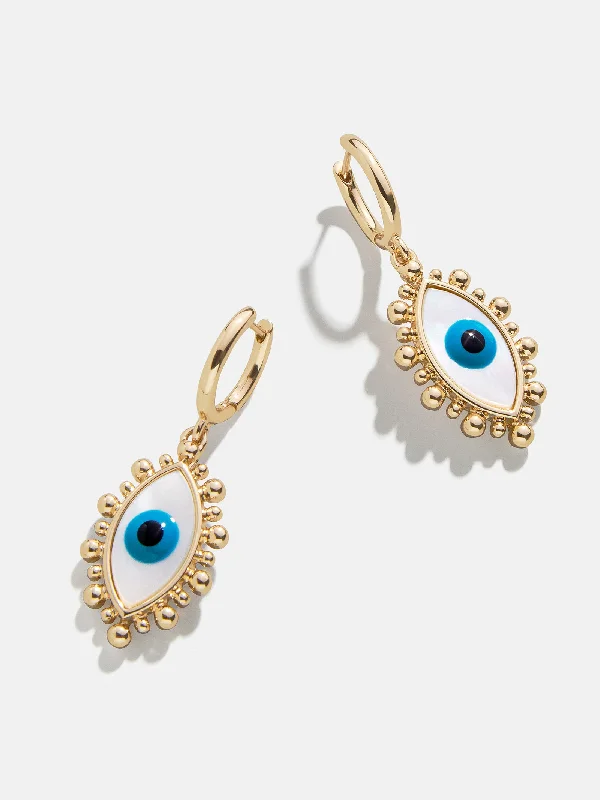 Best hoop earrings with detachable studs for a versatile and adjustable accessory-Eyes Out Earrings - Blue/Gold