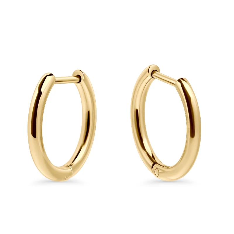 Best hoop earrings with blackened metal for an edgy and bold appearance-Felipe Medium Huggie Earrings