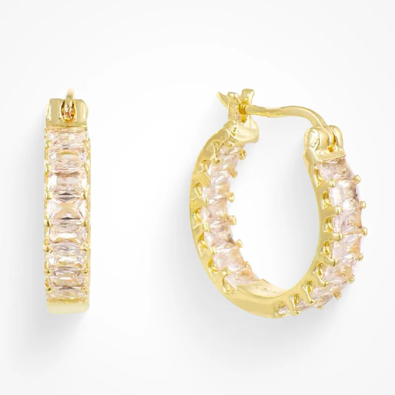 Hoop earrings with floral motifs for a feminine and nature-inspired look-Flashy Earrings