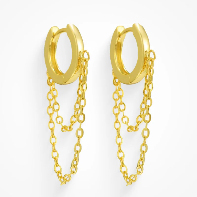 Hoop earrings with textured finishes for a vintage and classic style-Fortune Earrings