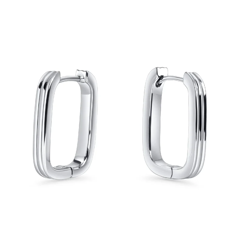 Hoop earrings with abstract shapes for an artistic and creative touch-Helios Huggie Earrings