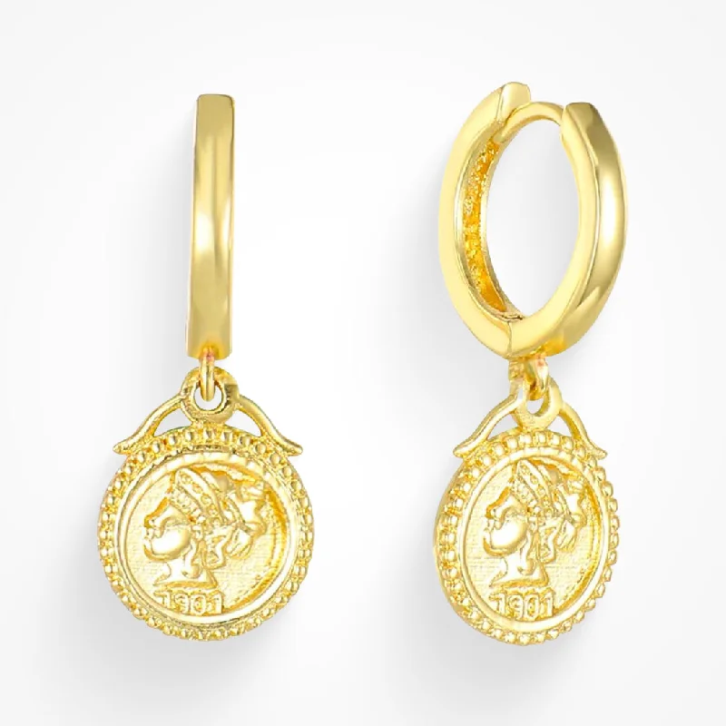 Best hoop earrings with crescent-shaped designs for a bold, moon-inspired style-It's Vintage Earrings