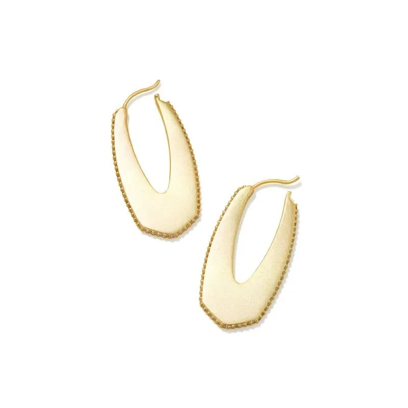 Best hoop earrings with vintage-style detailing for a nostalgic and timeless look-Kendra Scott | Adeline Hoop Earrings in Gold