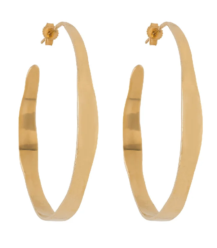 Best hoop earrings with angel wing accents for a spiritual and meaningful design-Large Torn Paper Hoops