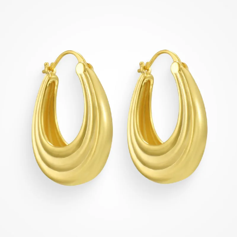 Hoop earrings with twisted metal designs for a dynamic and modern style-Monte Carlo Earrings