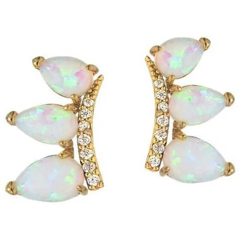 Best hoop earrings with turquoise stones for a bohemian-inspired vibe-TAI OPAL STAIR CLIMBER