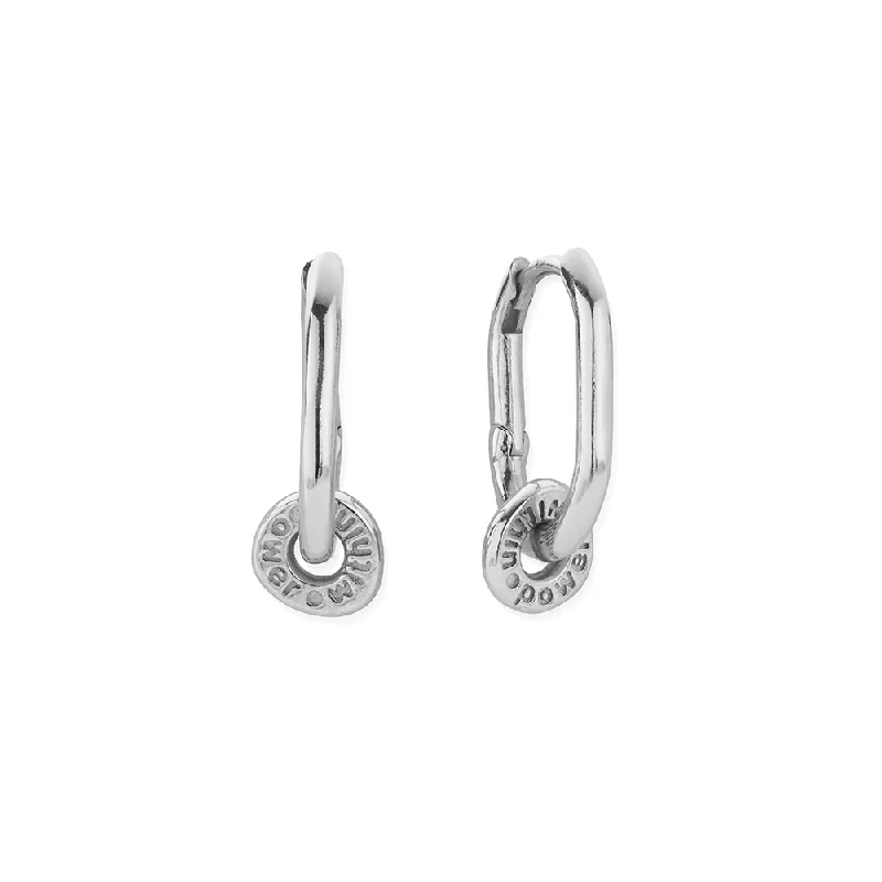 Best hoop earrings with gemstone accents for a colorful and elegant appearance-Power Within Oval Hoops