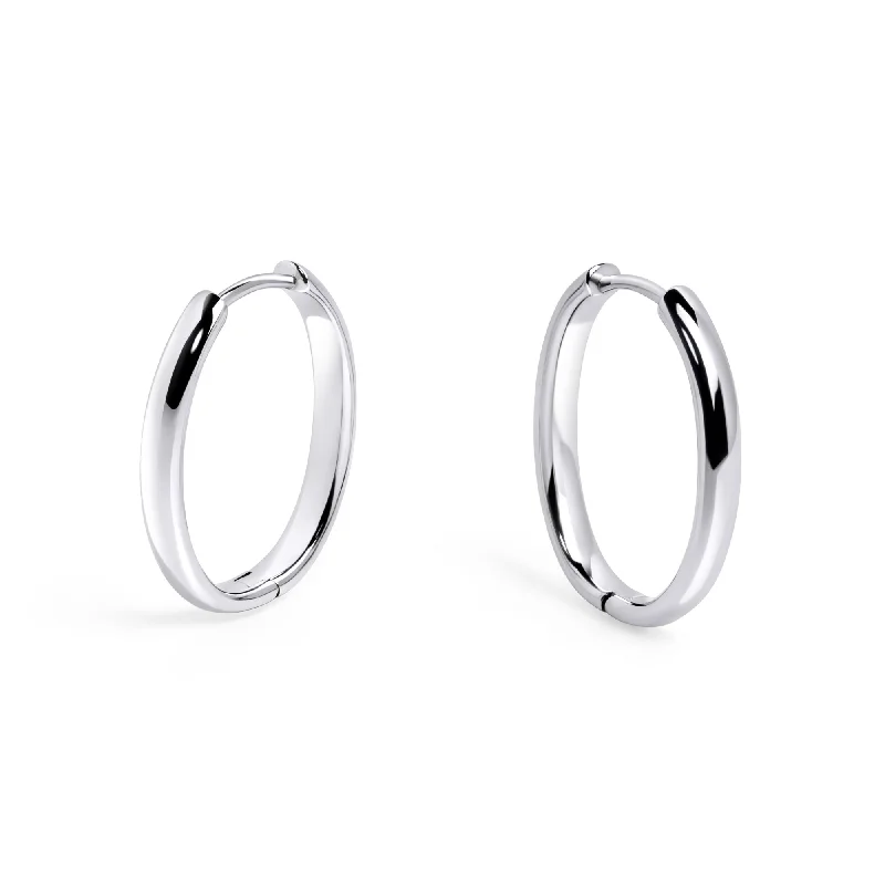 Best hoop earrings with intricate beaded details for a textured, stylish appearance-Radius 23 mm Huggie Earrings