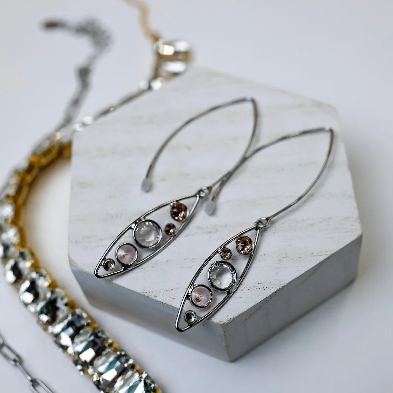 Best hoop earrings with sparkling cubic zirconia for a brilliant, budget-friendly effect-Sorrelli | Charlene Drop Dangle Earrings in Palladium Silver Tone and Snow Bunny