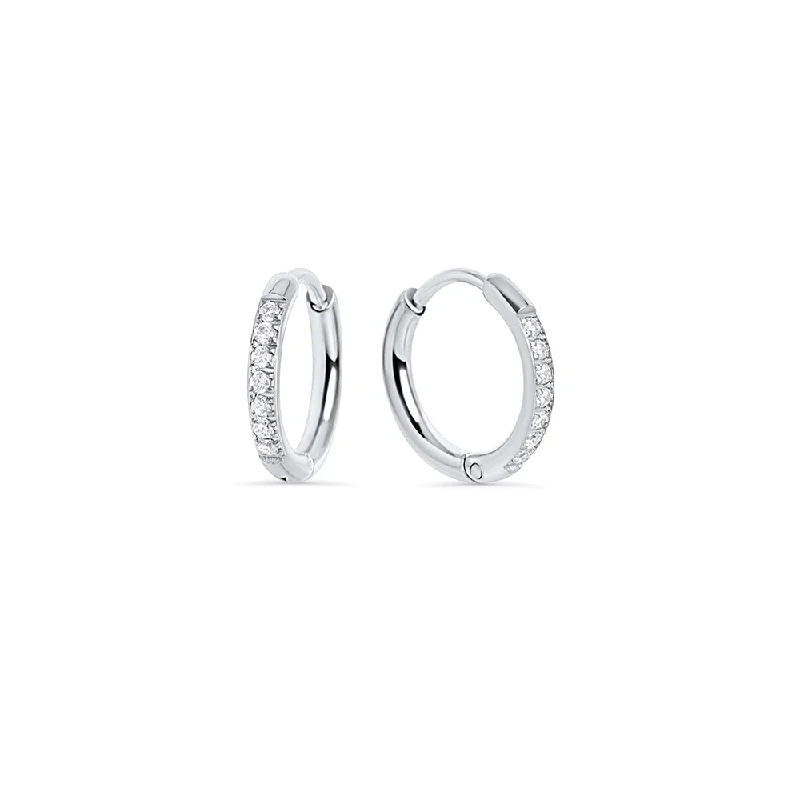 Best hoop earrings with geometric cuts for a sharp, modern appeal-Stacks Chic Huggie Earrings