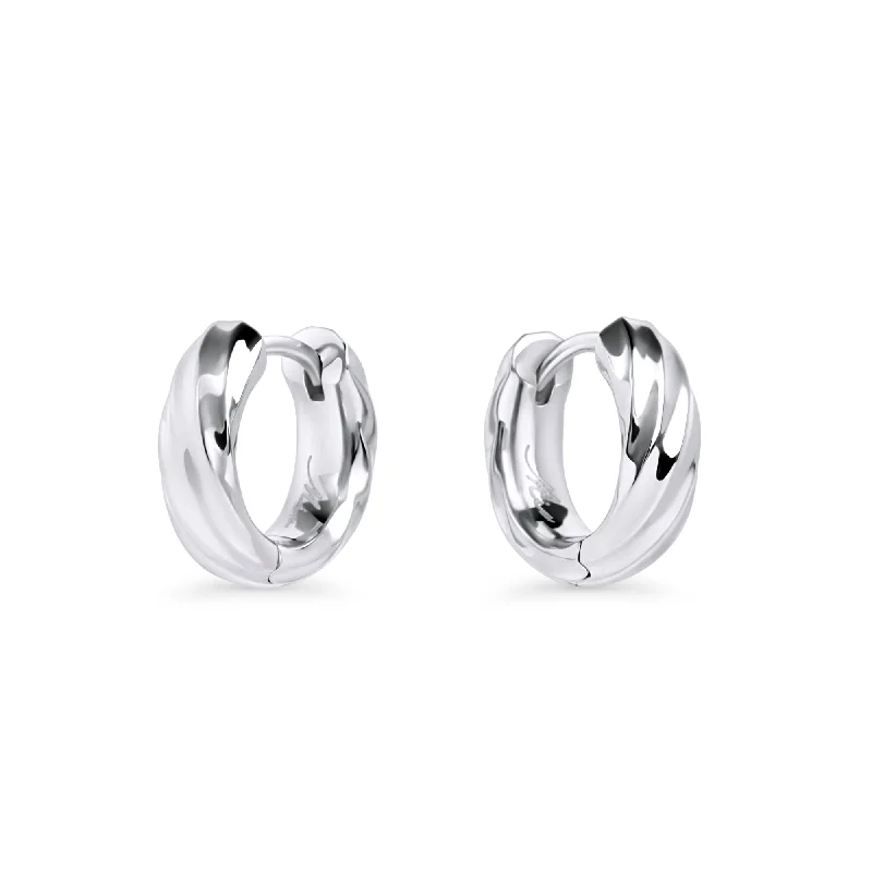 Large hoop earrings for a bold and statement-making fashion accessory-Thora Huggie Earrings