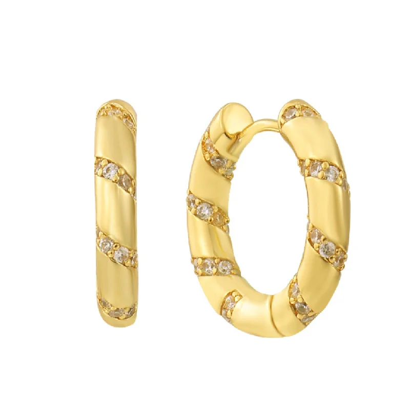 Best hoop earrings with baroque pearls for a luxurious and elegant vibe-Twisted Love Earrings