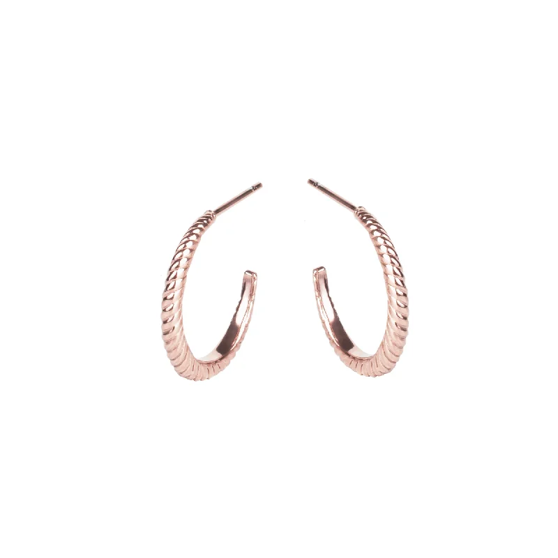 Hoop earrings with braided patterns for a detailed and textured finish-Vienna Hoop Earrings