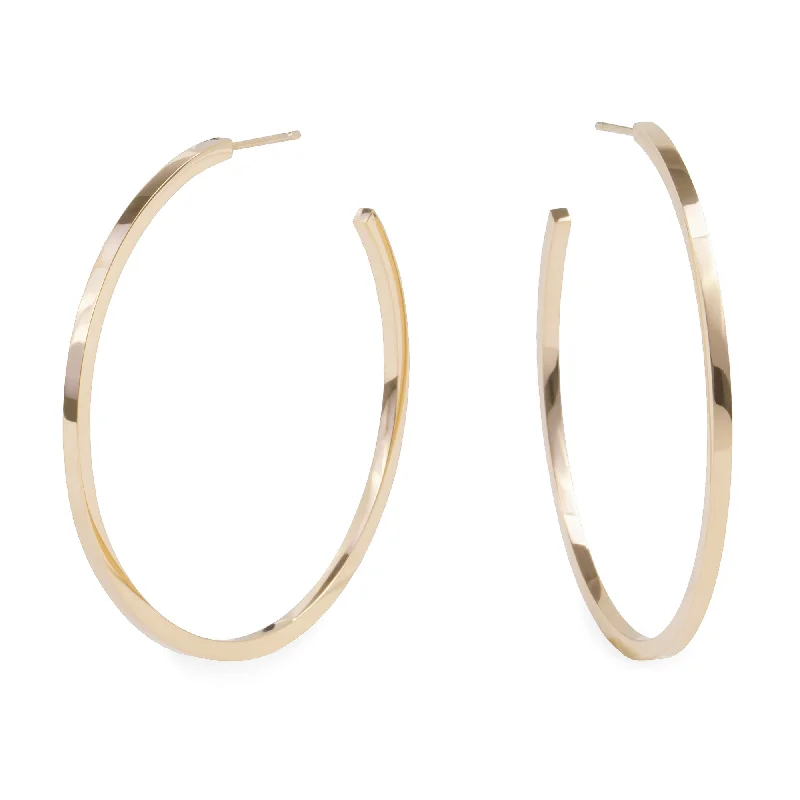 Hoop earrings with tortoiseshell designs for a chic and classic style-X-large skinny hoop earrings