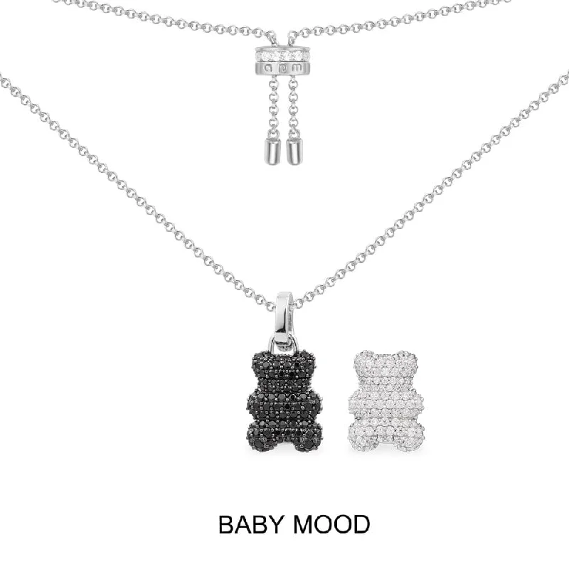 Best necklaces and pendants with seashell designs for a tropical, beachy vibe-Baby Mood Yummy Bear (CLIPPABLE) Adjustable Necklace