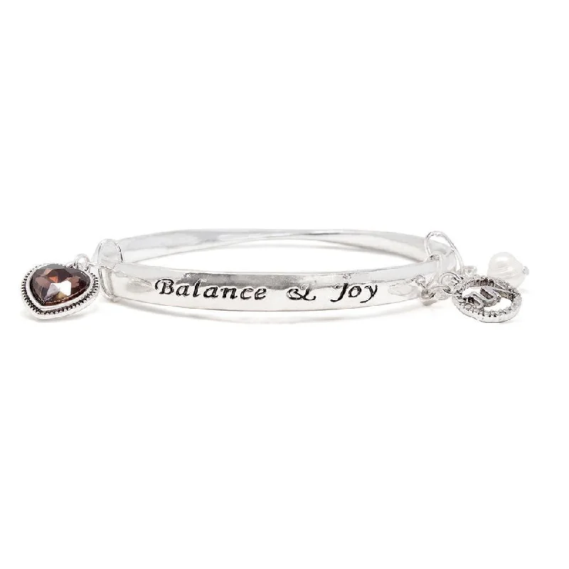 Best bangle bracelets with pearls and crystals for a glamorous and sophisticated look-Birthstone Bangle June