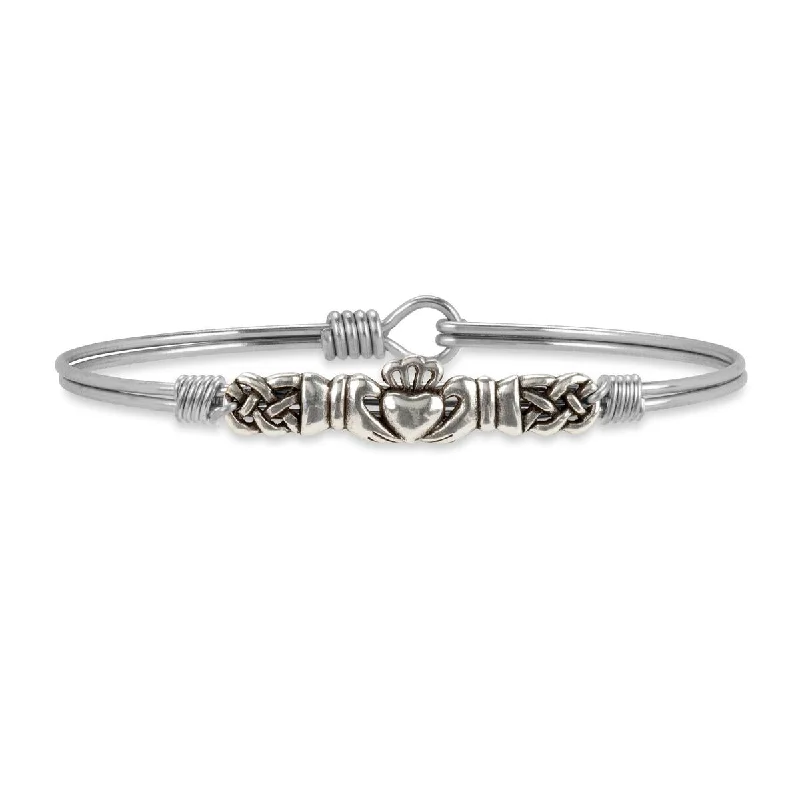 Best bangle bracelets with infinity symbols for a design full of meaning and charm-Claddagh Bangle