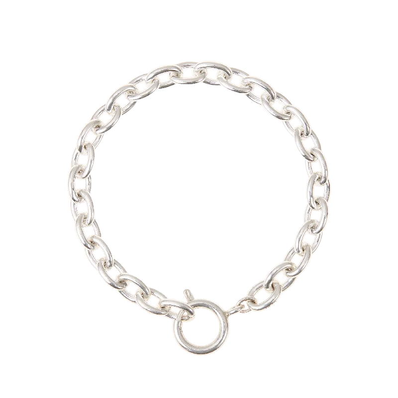 Lightweight bangle bracelets with subtle shimmer for an understated yet elegant look-Coins chain bracelet