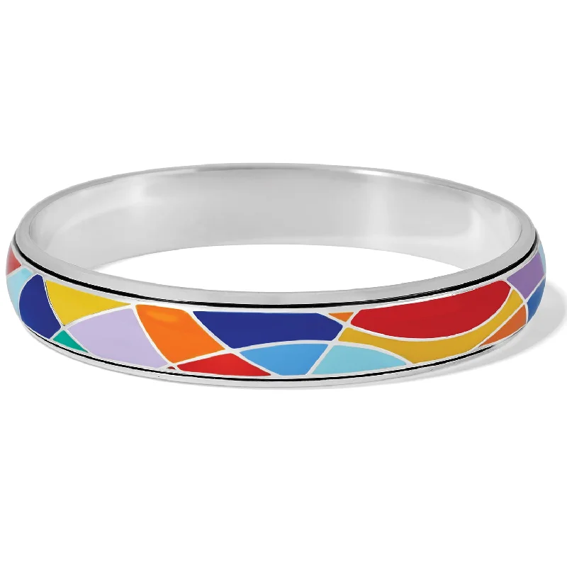 Bangle bracelets with enamel inlay designs for a colorful and eye-catching appearance-Colormix Bangle