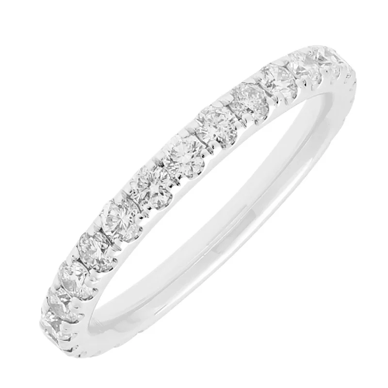 Unique necklaces and pendants with gemstones for a colorful and vibrant statement-Diamond Wedding Band i 14kt White Gold (3/4ct tw)