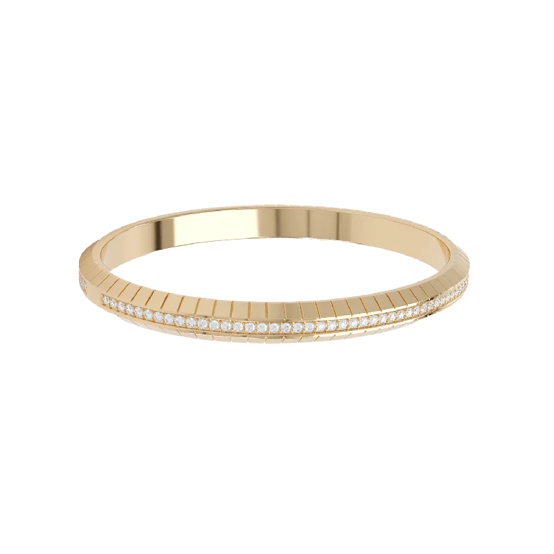 Best bangle bracelets with stacked designs for a trendy and fashionable look-Eternity engraved bangle