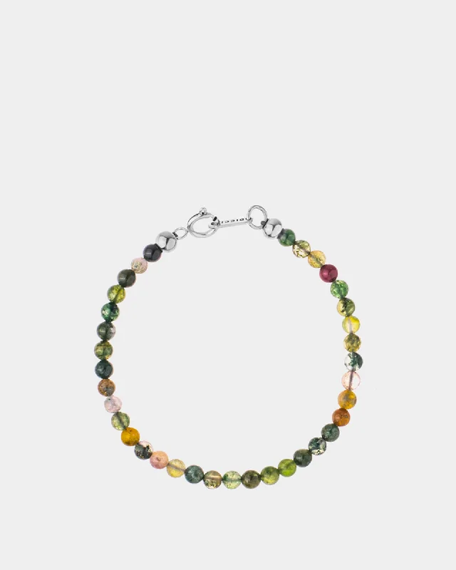 Stainless steel bangle bracelets with polished finishes for a sleek and durable design-Green Agate Bracelet 4mm