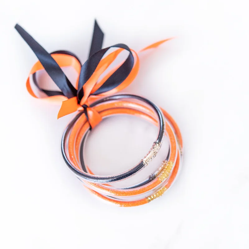 Classic bangle bracelets with clean lines for an elegant and versatile accessory-Halloween Party Bangle Set