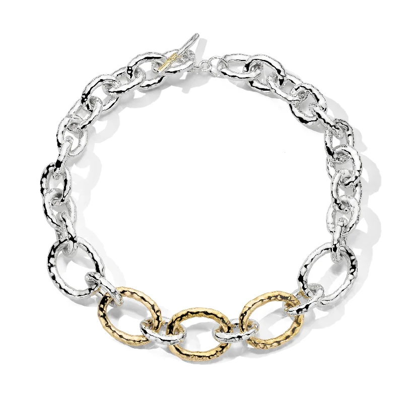 Necklaces and pendants with pearls for a classic and sophisticated touch-IPPOLITA Chimera Sterling Silver and 18K Yellow Gold Bastille Chain Link Necklace