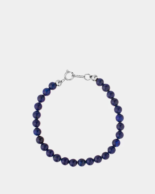 Stylish bangle bracelets with gemstone accents for a chic and modern look-Lapis Lazuli Bracelet 6mm