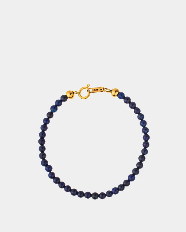 Best bangle bracelets with customizable charms for a personalized, unique piece-Lapis Lazuli Bracelet 4mm