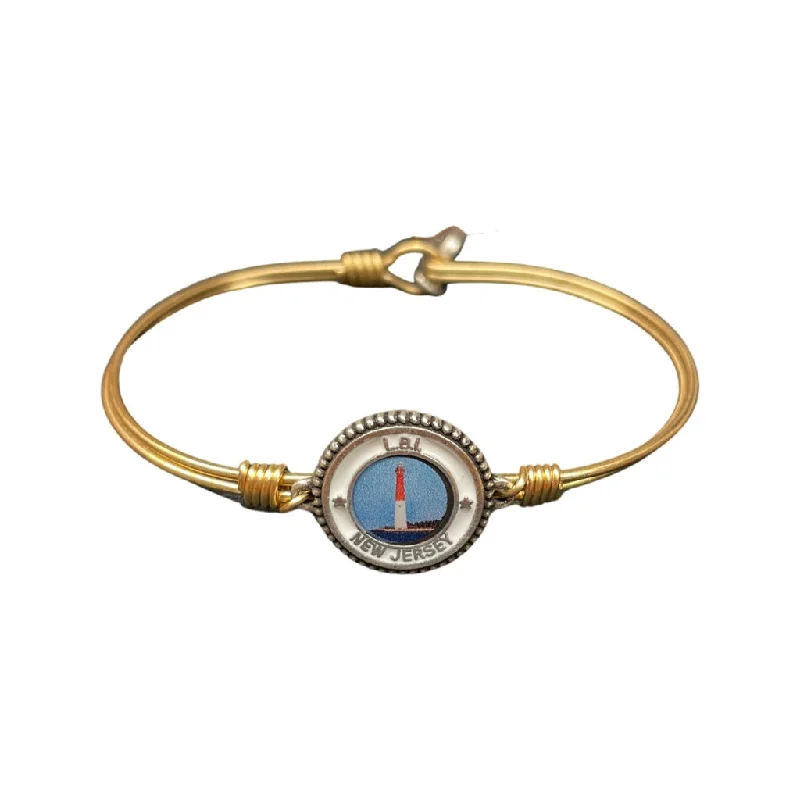 Best bangle bracelets with sapphire stones for an elegant and rich pop of color-LBI Lighthouse Custom Bangle