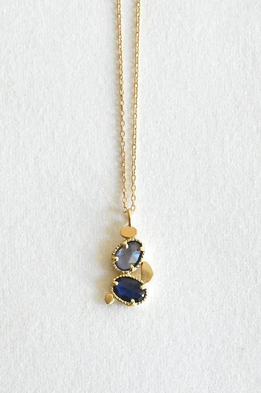 Necklaces and pendants with diamond pendants for a luxurious sparkling effect-Blue Sapphire Necklace