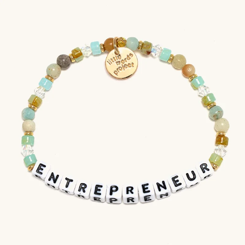 Simple bangle bracelets with open designs for a trendy and minimalist style-Little Words Project Enterpreneur Bracelet