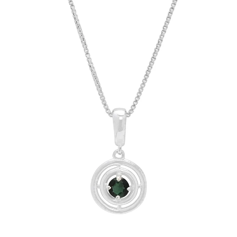 Necklaces and pendants with pearls for a classic and sophisticated touch-Maine Green Tourmaline Necklace in Sterling Silver