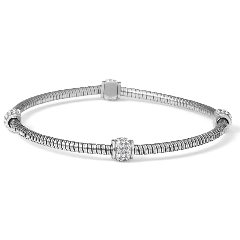 Sleek bangle bracelets with modern metallic finishes for a polished, chic design-Meridian Tubogus Stretch Bangle