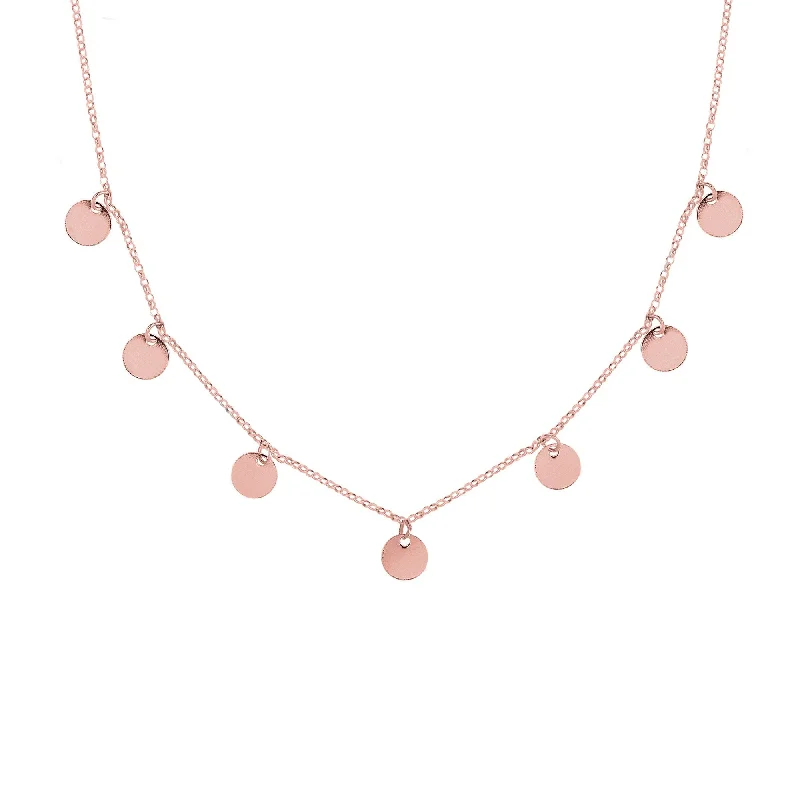 Best necklaces and pendants with matching rings for a coordinated jewelry set-Mini Moons Rose Gold Necklace