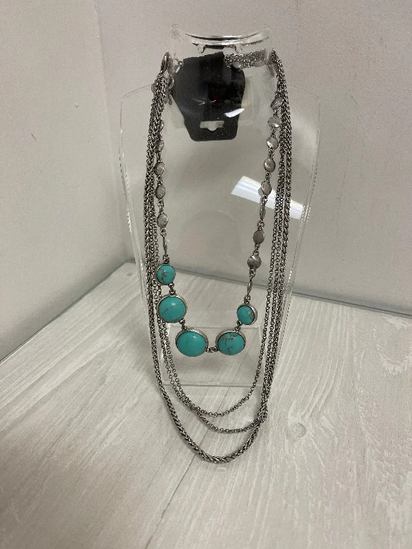 Stunning necklaces and pendants with turquoise and gold for a vibrant, earthy look-Necklace Designer By Brighton