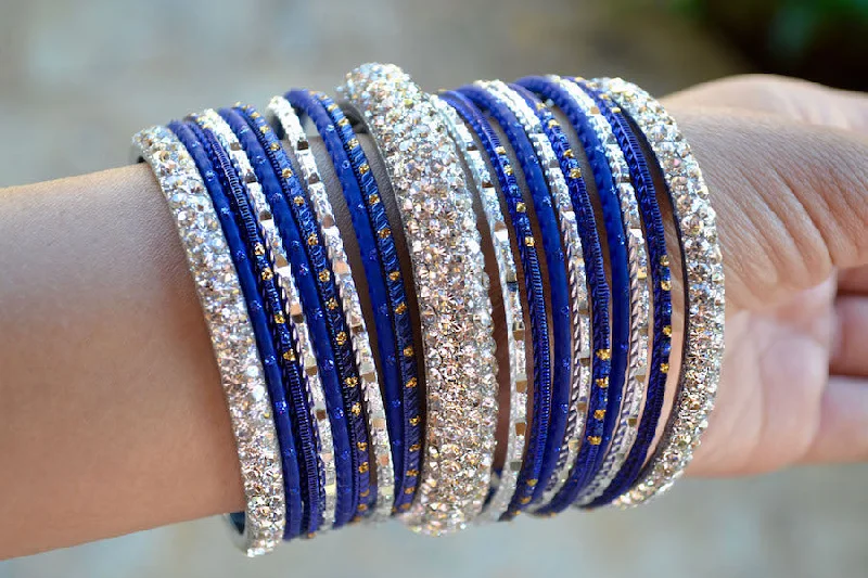 Chunky bangle bracelets with metallic finishes for a bold and statement-making look-New York Bangles