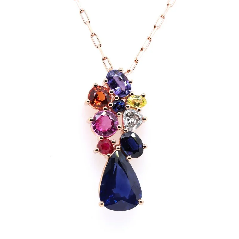 Best necklaces and pendants with intricate beadwork for a bohemian-inspired look-Prism Cluster Pendant